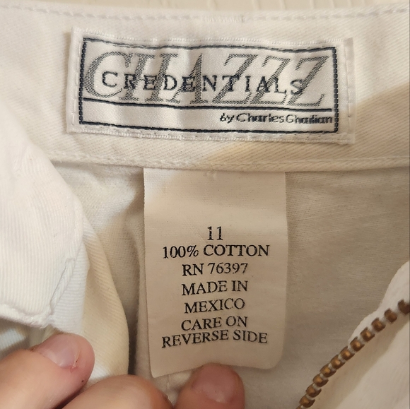 Women's White Shorts - Picture 2 of 3